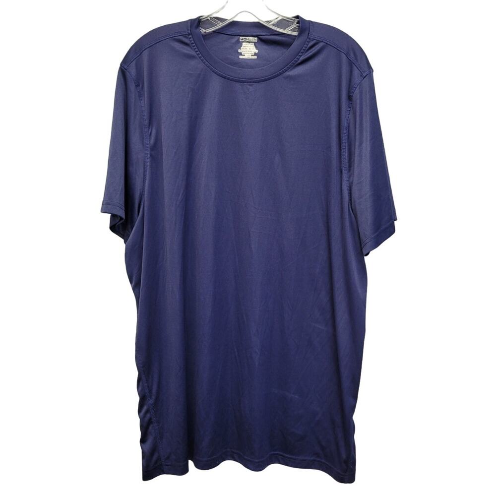 Moheen Mens 2XL 100% Polyester Cool Dri Short Sleeve Crew Neck Athletic Shirt